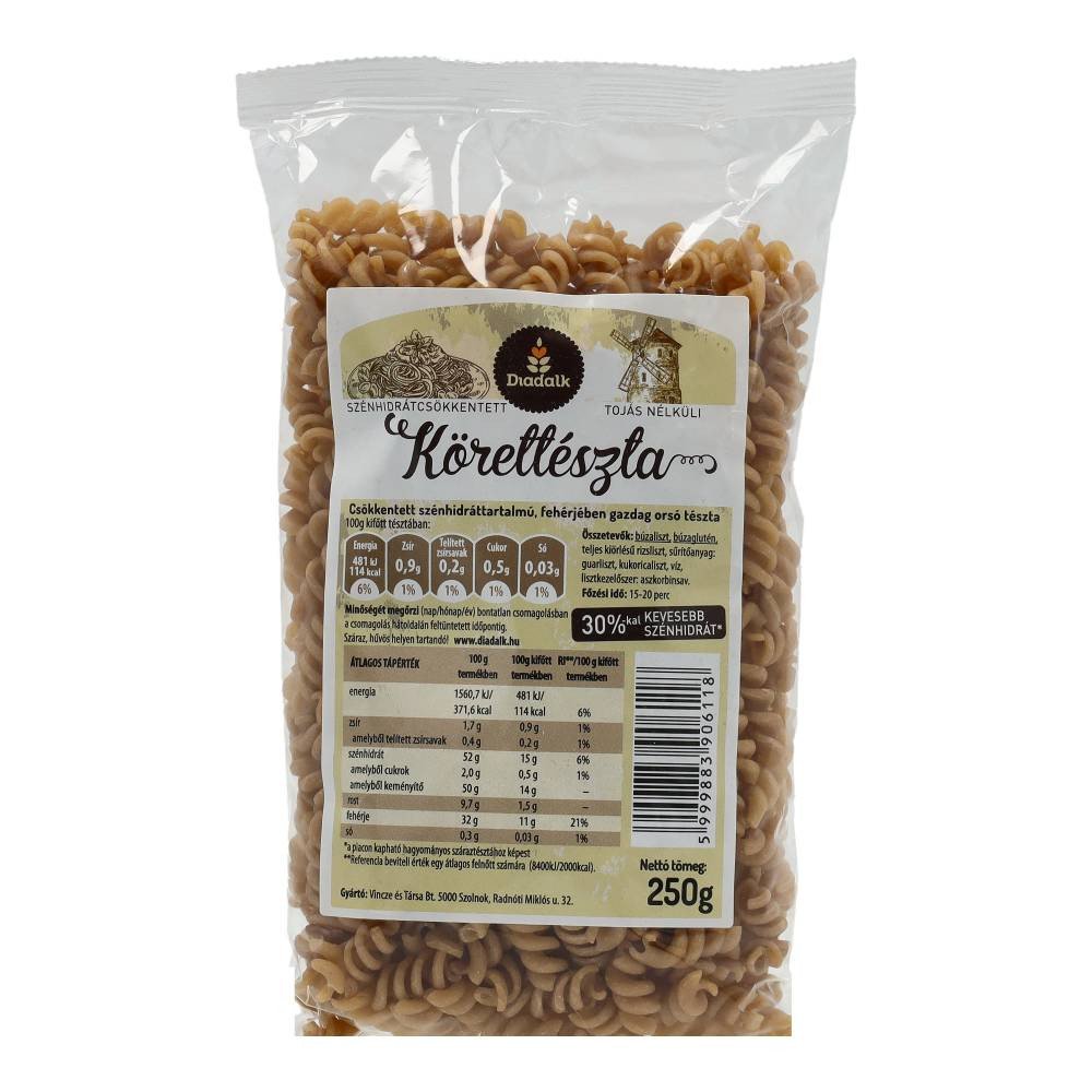 Vinczéné szénhidrátcsökkentett tészta orsó 250 g