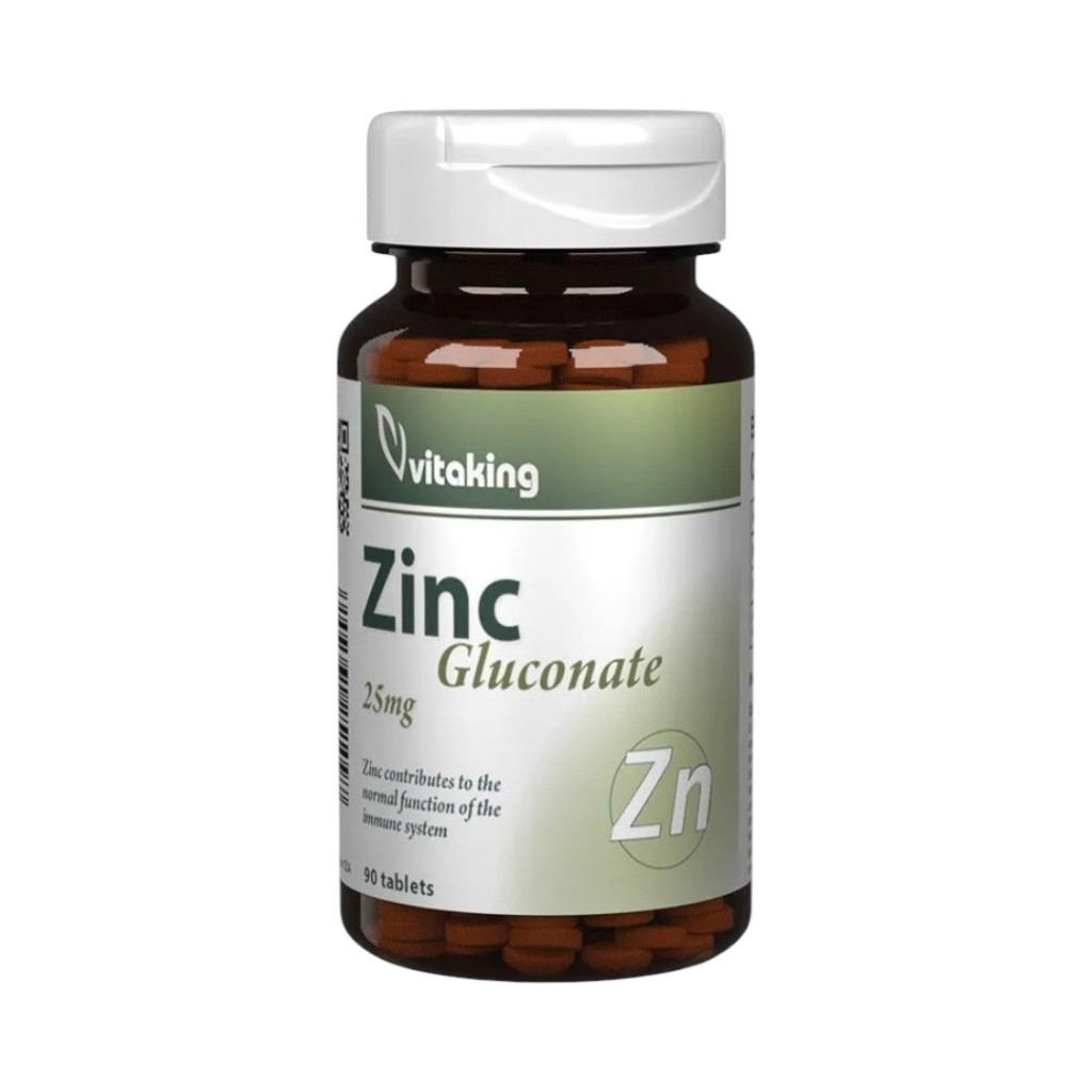 Vitaking Glukonát zinku 25 mg, 90 tablet