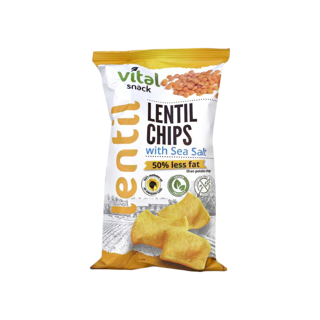 Cipsuri din linte vitale cu sare de mare 65 g