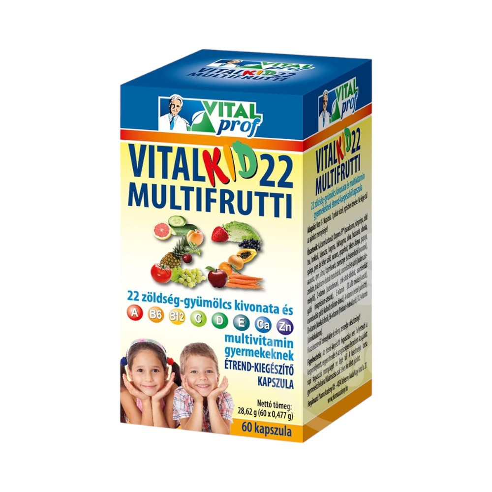 Vitalkid22 multifrutti 22 60 szt