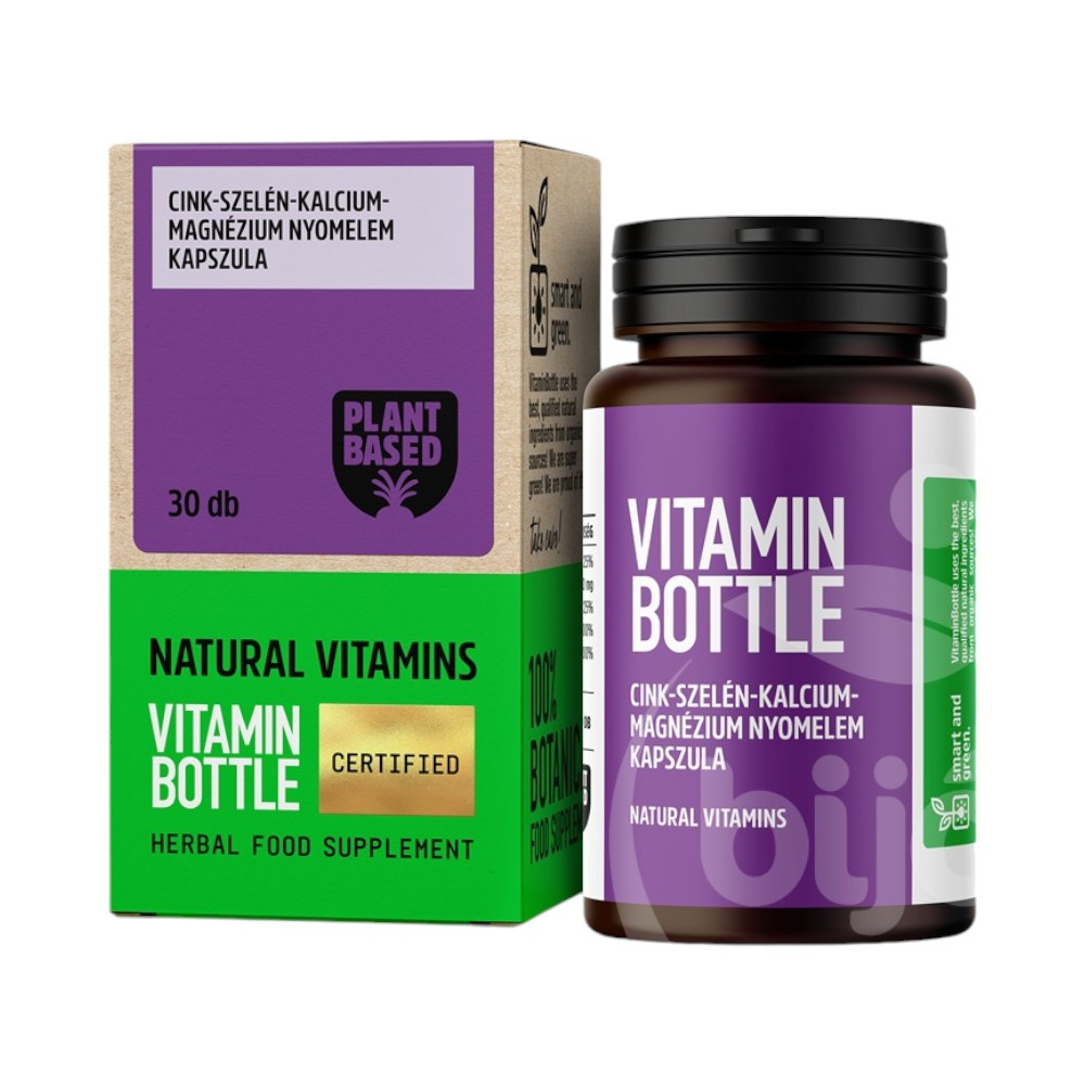 Vitamin Bottle cink-szelén-kalcium-magnézium kapszula 30 db