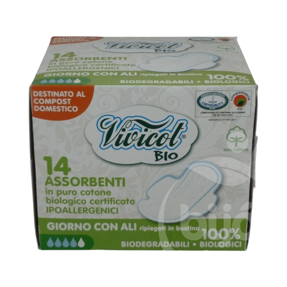 Vivicot bio daytime winged insert 14 pcs