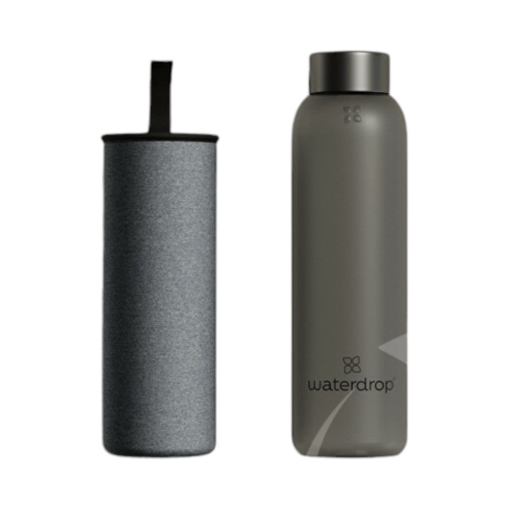Waterdrop edition üvegkulacs fekete 600ml 1 db