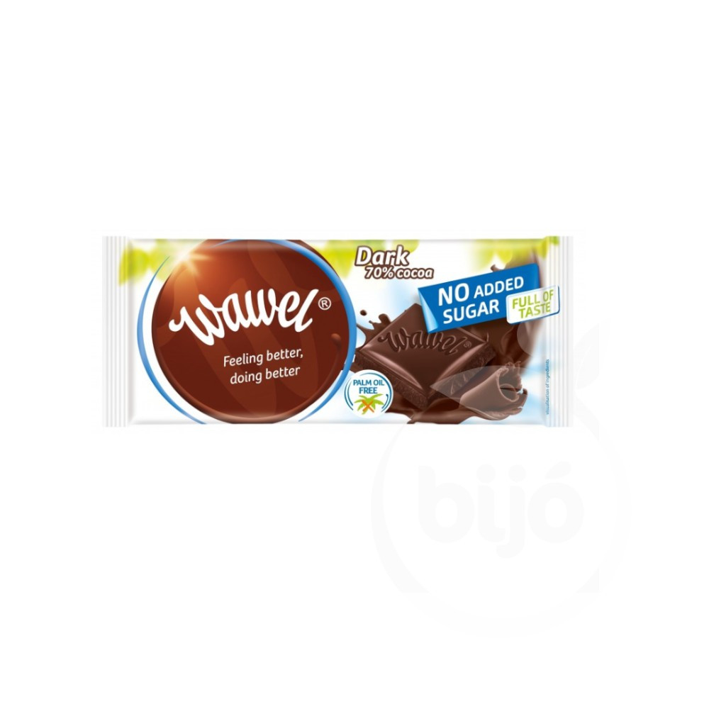 Wawel dunkle Schokolade ohne Zuckerzusatz 70% 90 g