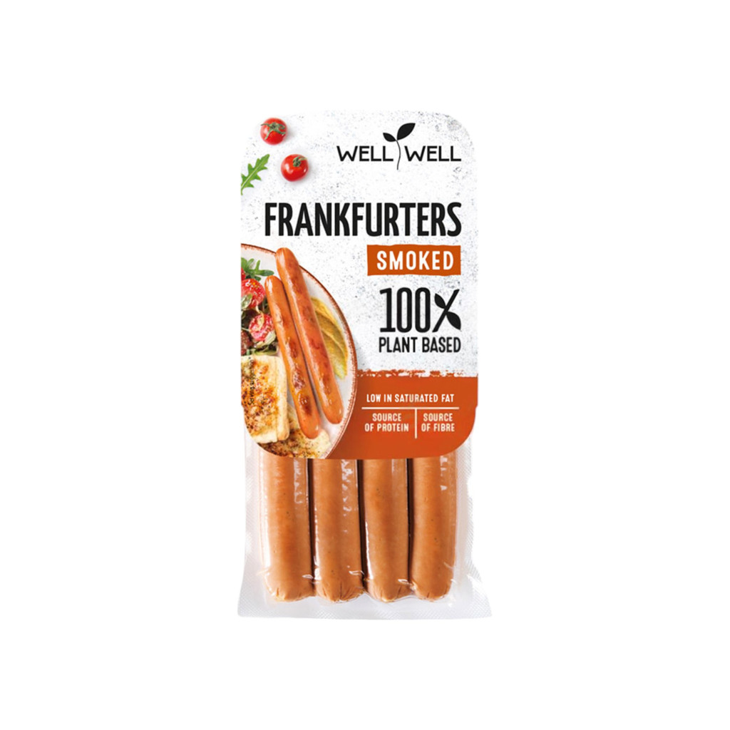 Well-Well vegán frankfurti füstölt négyes 180 g