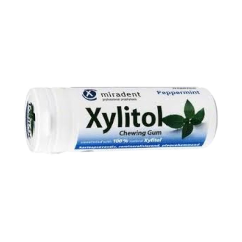 Xylitol chewing gum, peppermint, 30 pieces