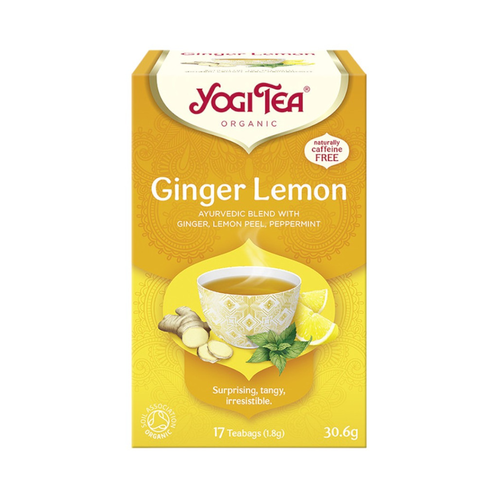 Yogi organic tea lemon ginger 17x1.8g 31 g