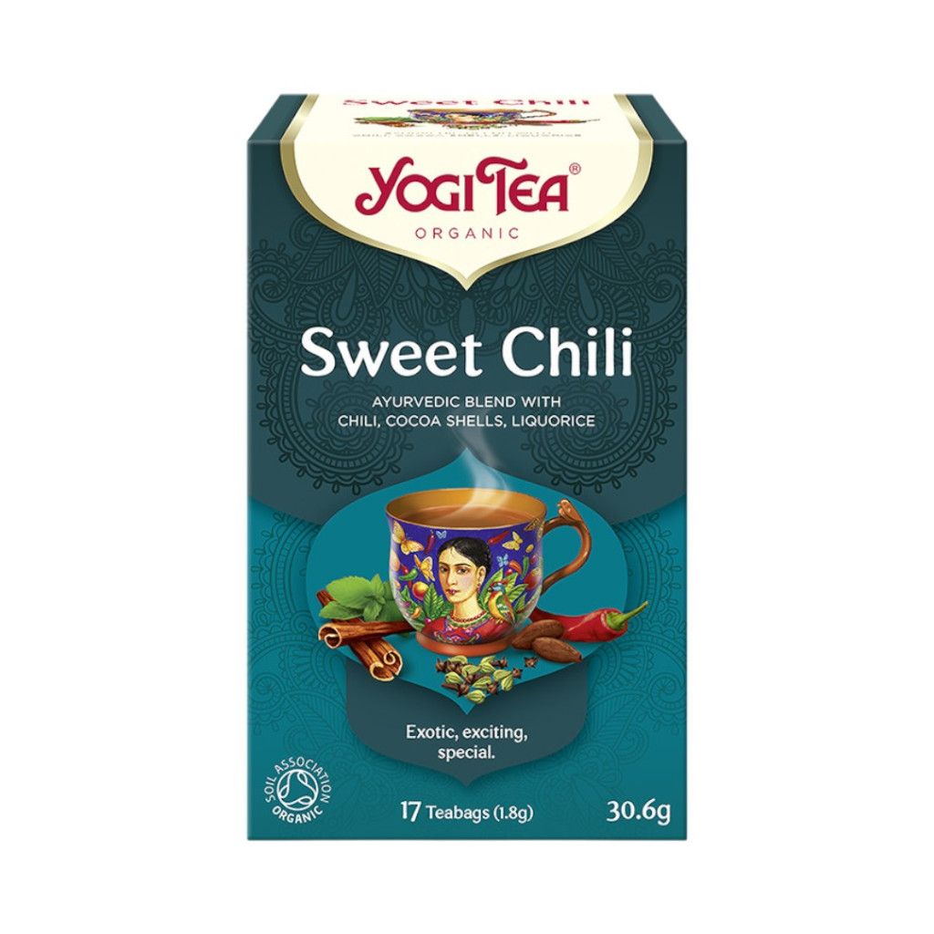 Yogi bio čaj sladká chilli mexická kořenitá 17x1,8g 31 g