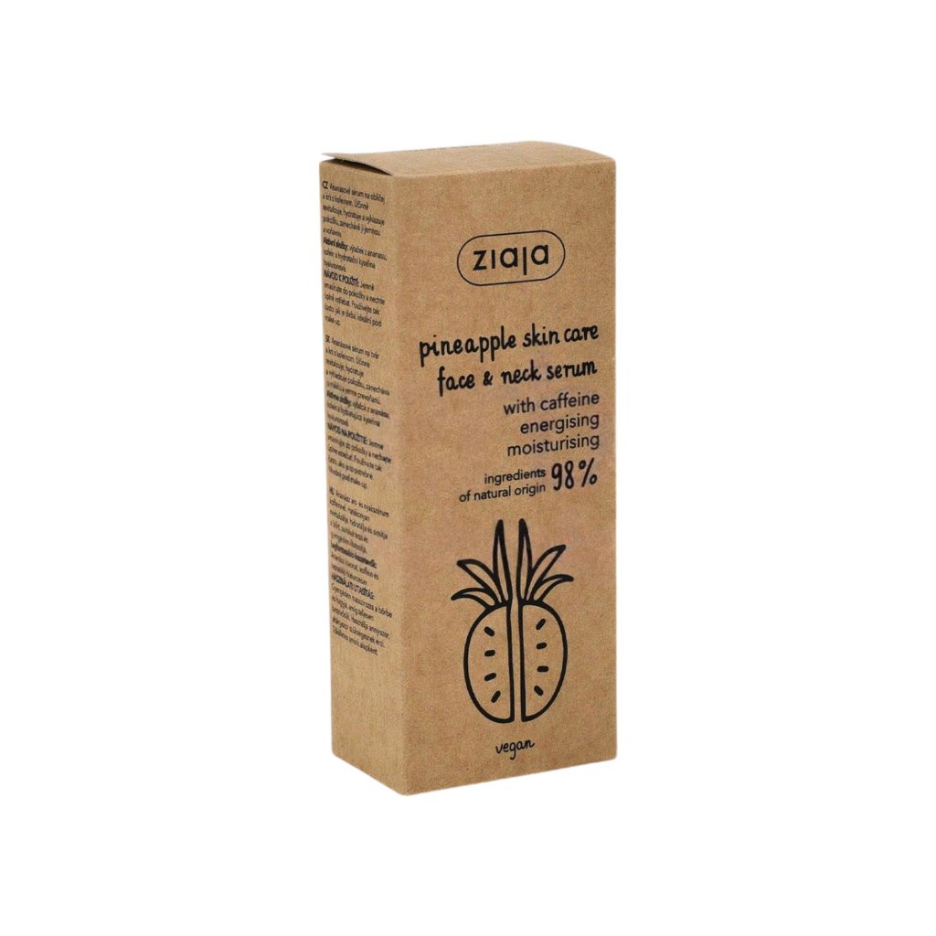 Ziaja ananász arc és nyakszérum koffeinnel 50 ml