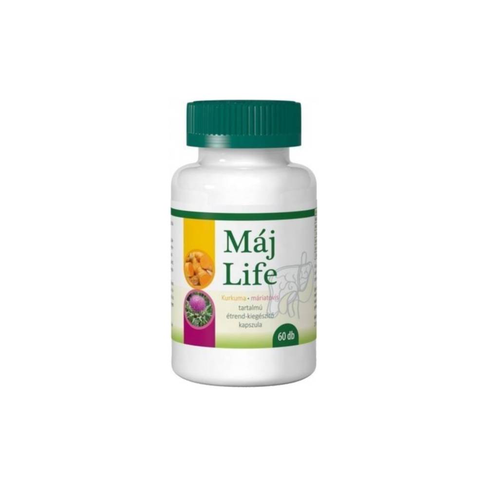 Capsule Zöldvér máj life cu turmeric + ciulin de lapte 60 buc