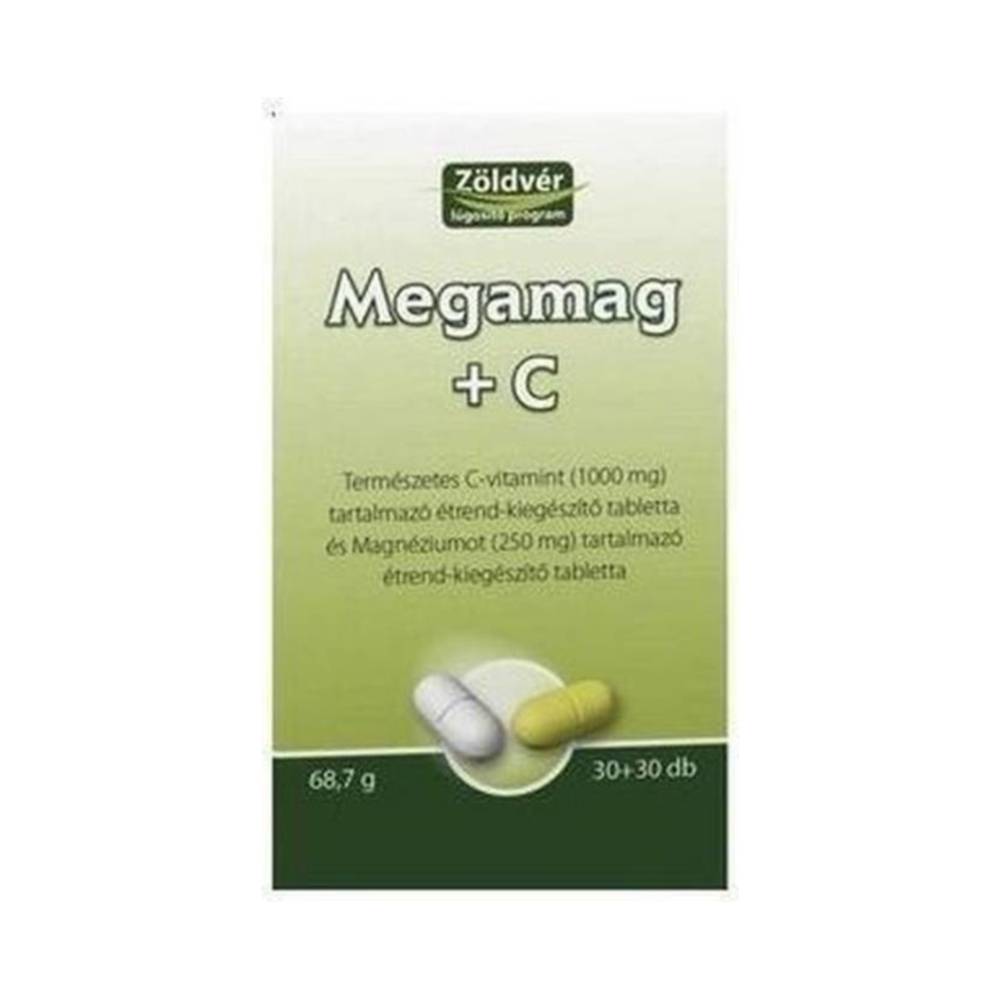 Zöldvér megamag plusz mg+c vitamin kapszula 90 db
