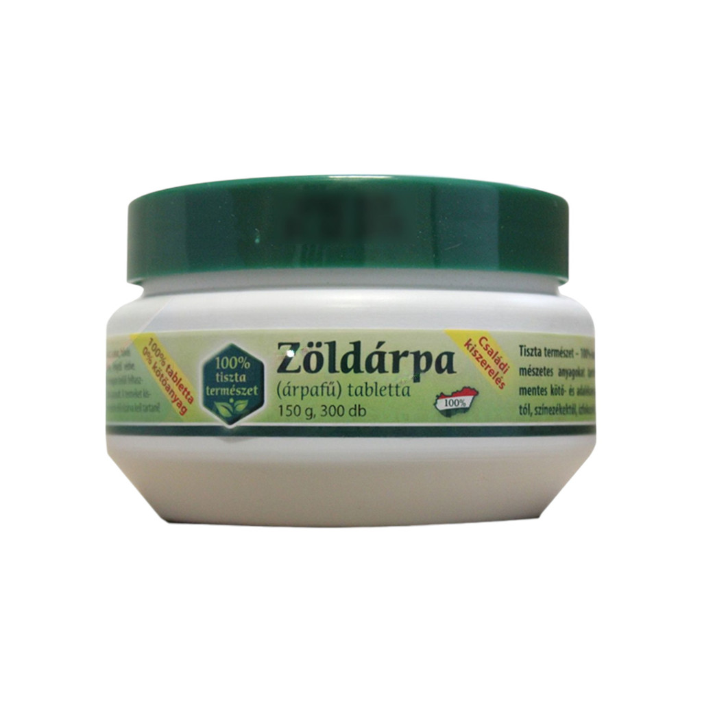 Tabletele de orz verde Zöldvér 100% 300 buc