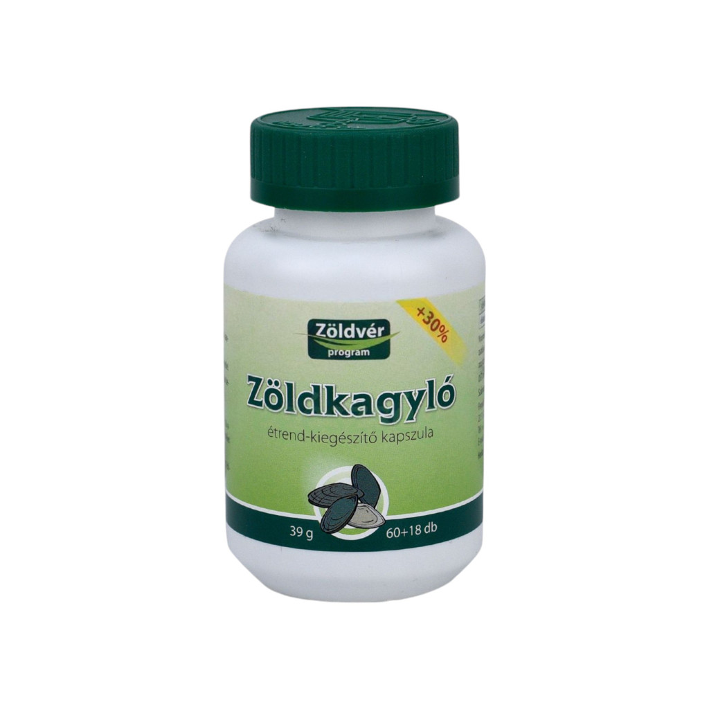 Zöldvér Grünschalenmuschelkapsel 60+18 Stk. 78 Stk.