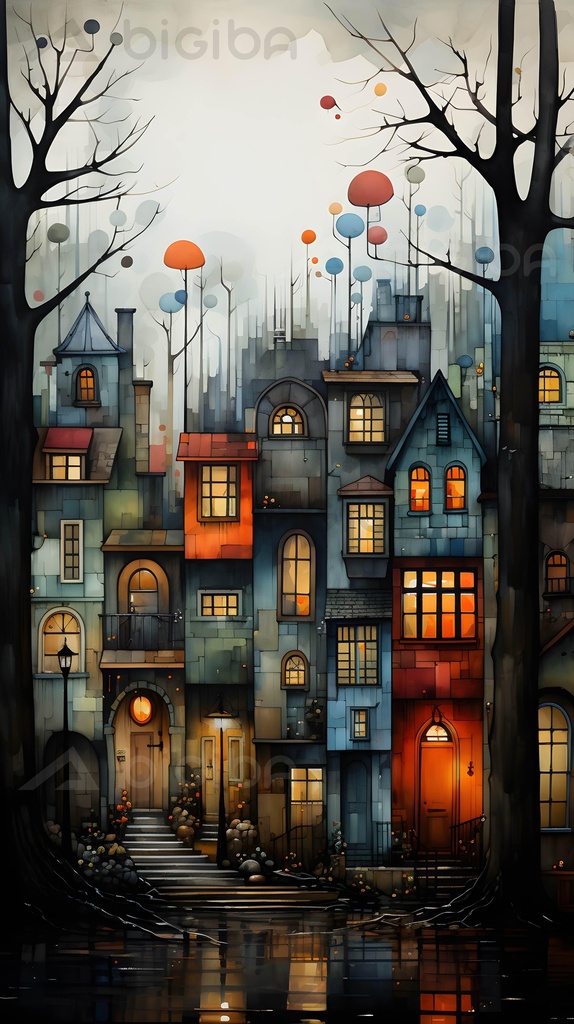 Whimsical Urban Dreamscape