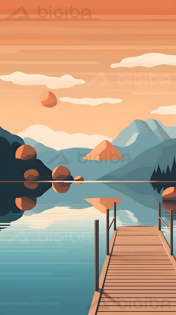 Amurg Senin la Lacul Oglinzilor