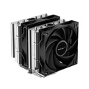 Deepcool cpu cooler - ag620 (29,4 db; max, 115,32 m3/h; 4pin csatlakozó, 6 db heatpipe, 12cm, pwm)