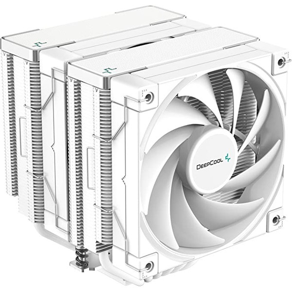 Deepcool cpu cooler - ak620 wh (28 db; max, 117,21 m3/h; 4pin csatlakozó, 6 db heatpipe, 2x12cm, pwm)