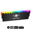 Spirit of gamer memória hűtő - heatsink rgb memory (ddr3/ddr4, rgb, aluminium, fekete)
