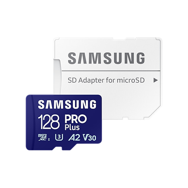 Samsung microsd kártya - 128gb mb-md128sa/eu (pro plus, r180/w130, adapter, 128gb)