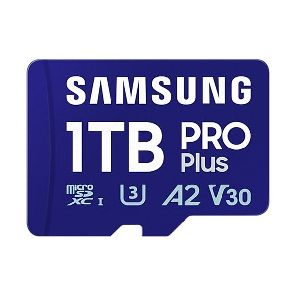 Samsung microsd kártya - 1tb mb-md1t0sa/eu (pro plus, microsdxc, uhs-i, r180/w130, adapter, 1tb)