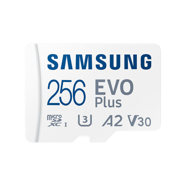 Samsung microsd kártya - 256gb mb-mc256sa/eu (evo plus, microsdxc, uhs-i, r160, adapter, 256gb)