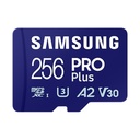 Samsung microsd kártya - 256gb mb-md256sb/ww (pro plus kártyaolvasóval, r180/w130, 256gb)