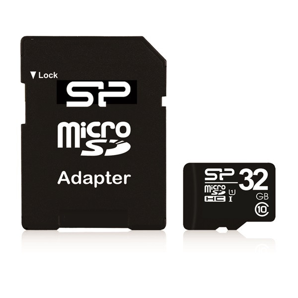 Silicon power microsd kártya - 32gb microsdhc class10 + adapter