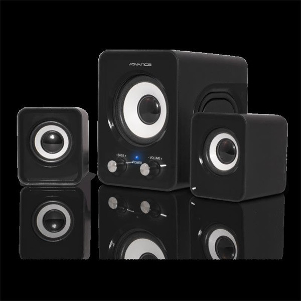 Advance hangszóró - soundphonics 6w rms (2.1, 3,5 mm jack, fekete)