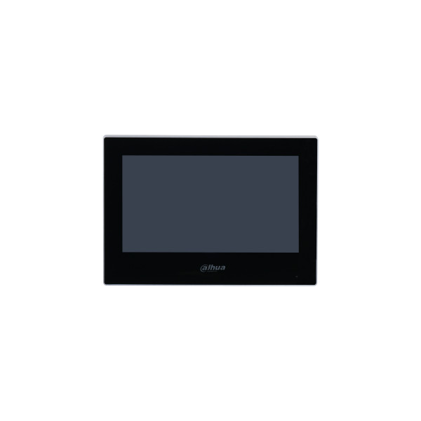 Dahua ip video kaputelefon - vth2621g-wp (beltéri egység, wifi, 7" touch screen, 1024x600, poe, sd, i/o, h.265, fekete)
