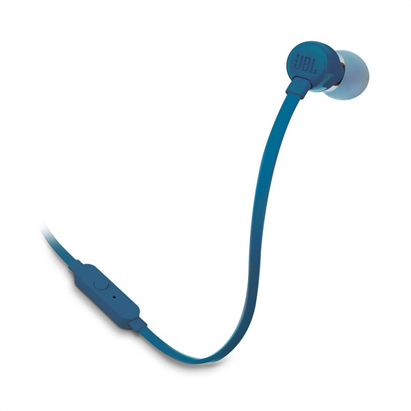 Jbl fülhallgató - tune 110 (mikrofon, 3.5mm jack, 1.1m kábel, kék)