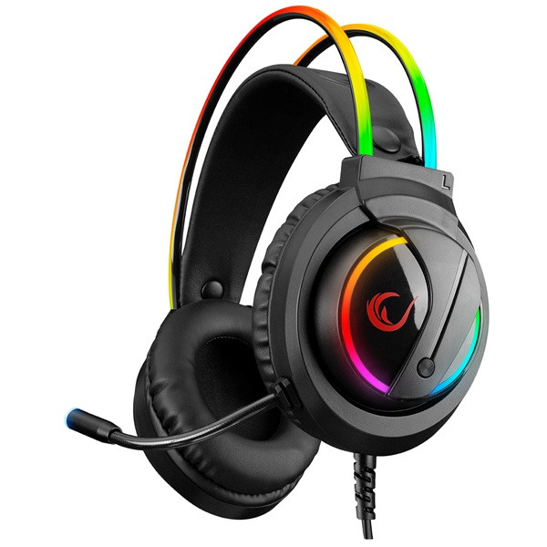 Rampage fejhallgató - rm-k17 x-monarch (mikrofon, 7.1 hangzás, usb, hangerőszabályzó, 2m kábel, rgb, fekete)