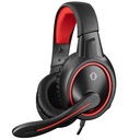 Snopy fejhallgató - sn-gx1 ergo red (mikrofon, 3.5mm jack, hangerőszabályzó, nagy-párnás, 2.2m kábel, fekete-piros)