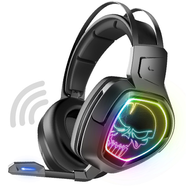 Spirit of gamer wireless fejhallgató - mic-xh1300 (multiplatform, 7.1, mikrofon, hangerőszabályzó, nagy-párnás, fekete)