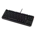 Endorfy billentyűzet - thock tkl (rgb, kailh brown switch, mechanikus, 87 gomb, 1,8m, hu, fekete)