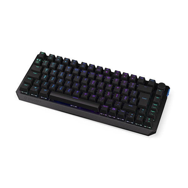 Endorfy wireless billentyűzet - thock 75% (rgb, kailh black switch, mechanikus, 82 gomb, hu, fekete)