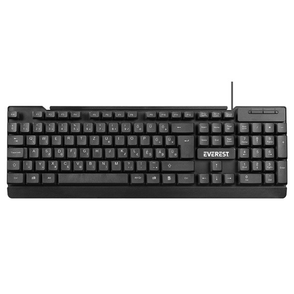 Everest billentyűzet - kb-2030 (numpad, usb, fekete, magyar)