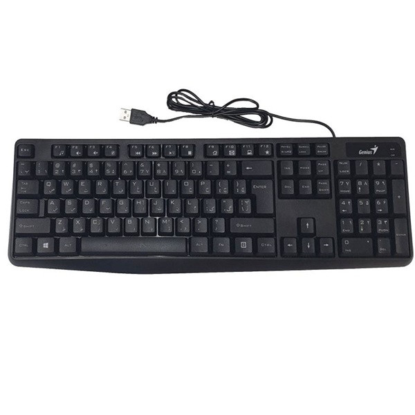 Genius billentyűzet - kb-117 (vezetékes, usb, fekete)