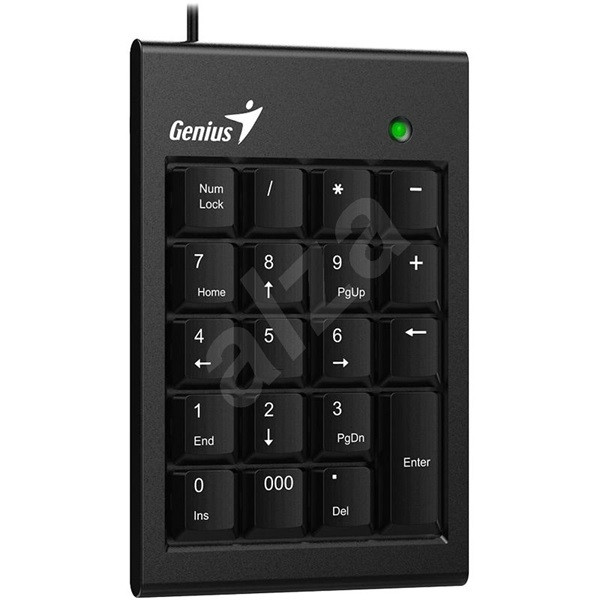 Genius billentyűzet - numpad 110 slim (vezetékes, usb, vékony, numerikus billentyűzet, fekete)