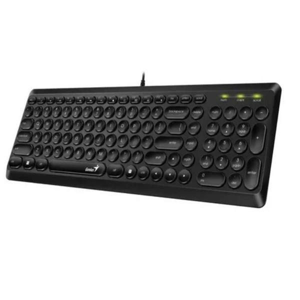 Genius billentyűzet - slimstar q200 (vezetékes, usb, vékony, fekete)