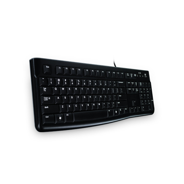 Logitech billentyűzet - k120 (vezetékes, usb, magyar, oem, fekete)