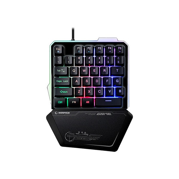 Rampage billentyűzet - kb-r24 x-mini (rgb led világítás)