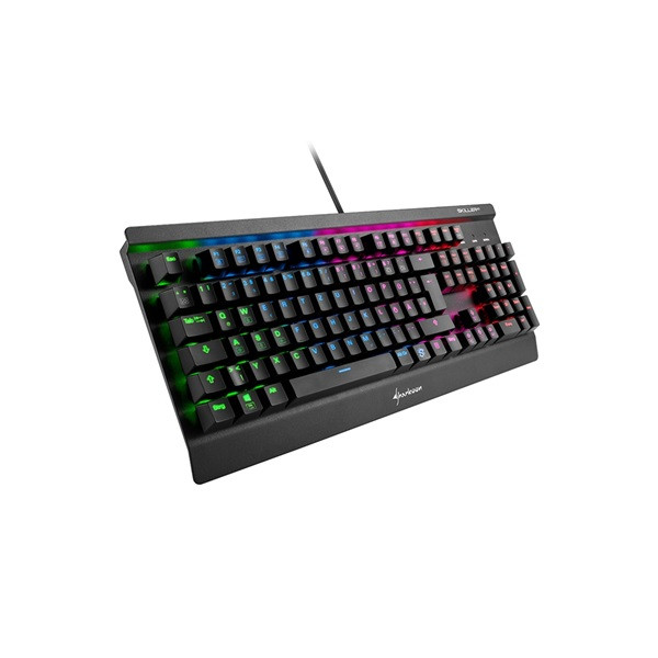 Sharkoon billentyűzet mechanikus - skiller sgk3 black/red (kailh red mechanika; világítás; fekete; angol)
