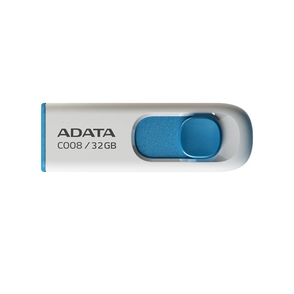 Adata pendrive - 32gb c008 (usb2.0, fehér-kék)