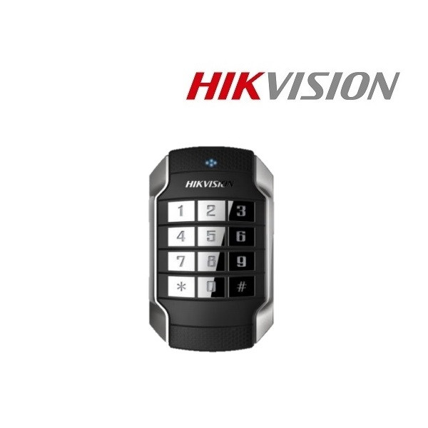 Hikvision rfid kártyaolvasó és kódzár - ds-k1104mk (mifare (13,56mhz), rs-485/wg26/wg34, ip65, ik10, 12vdc)