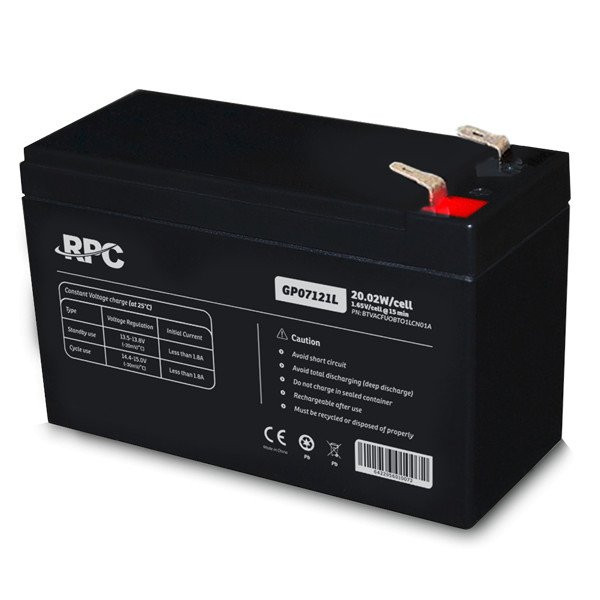 Rpc akkumulátor - gp07121l (12v/7ah, t1/f1, zárt, gondozás mentes, agm)