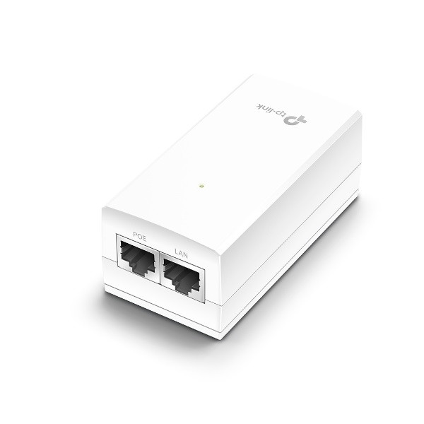 Tp-link poe injector adapter - tl-poe2412g (24v / 12w, passzív poe; 1gbps, max 100m)