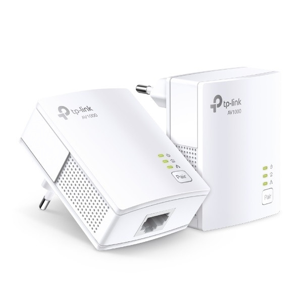 Tp-link powerline adapter kit - tl-pa7017 kit (1gbps (1gbps adatátvitel); av22 szabvány; 128-bit aes, qos,max 300m)