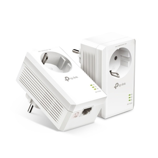Tp-link powerline adapter kit - tl-pa7017p kit (230v aljzat; 1gbps; av22 szabvány; 128-bit aes, qos,max 300m)