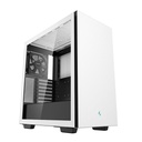 Deepcool számítógépház - ch510 wh (fehér, ablakos, 1x12cm ventilátor, mini-itx / micro-atx / atx / e-atx, 2xusb3.0)