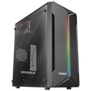 Everest számítógépház - saber rgb peak 250w (fekete; micro atx / mini-itx, 250w táp, 2xusb2.0 )